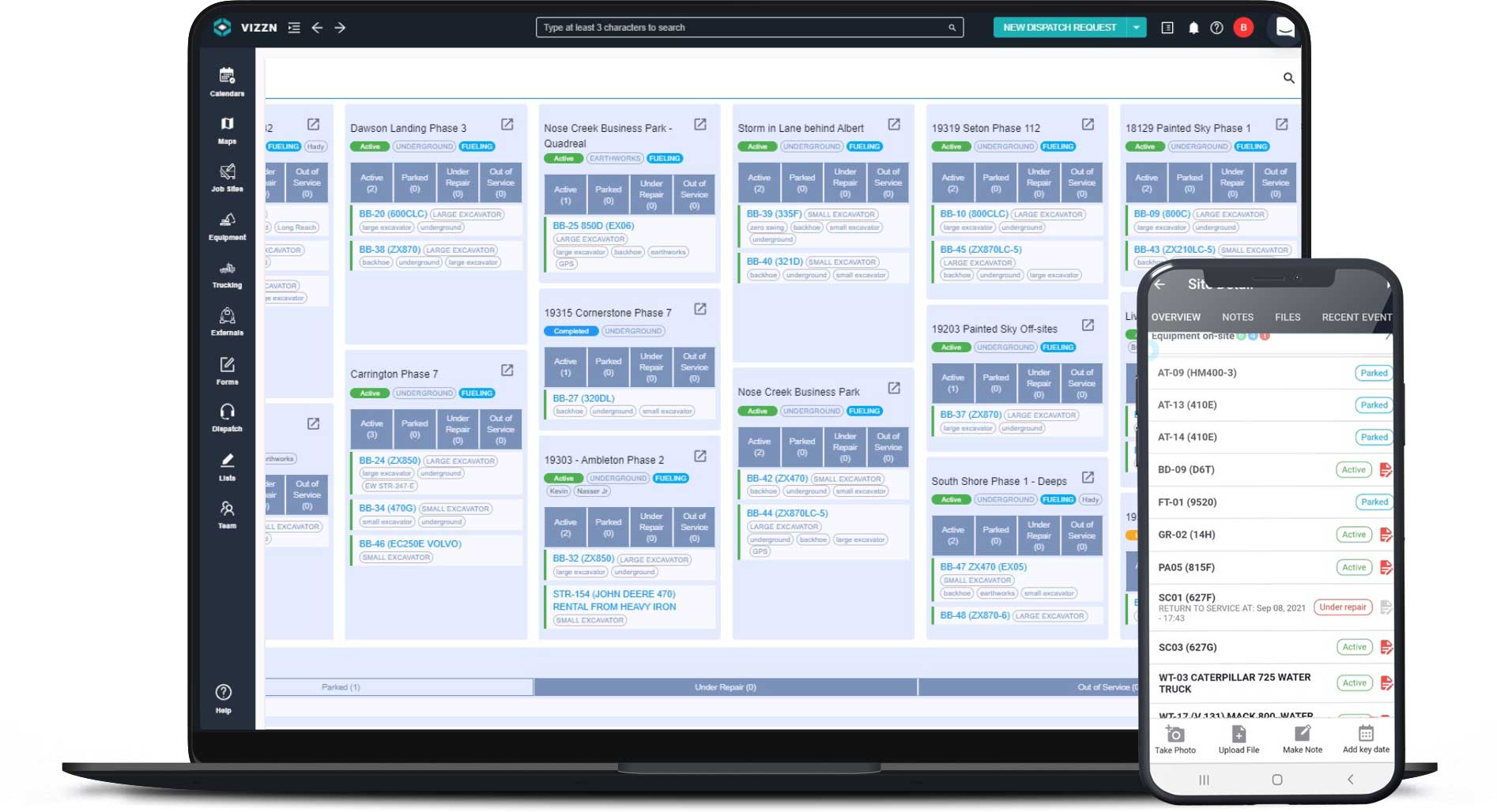 Screenshot of Vizzn application